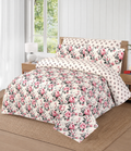 White flower cotton bedsheet