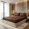 Premium brown Stripe Bedsheet Set